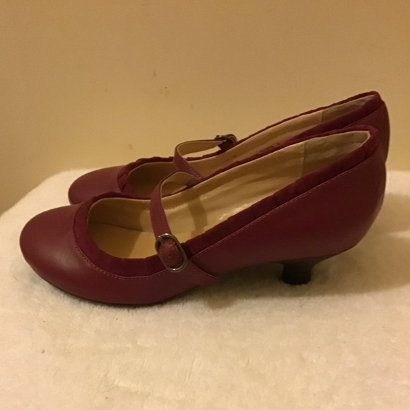Gabriella Rocha Red Leather Mary Janes - Picture 4 of 7